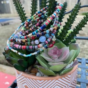 Colorful Beaded Bracelet Set
